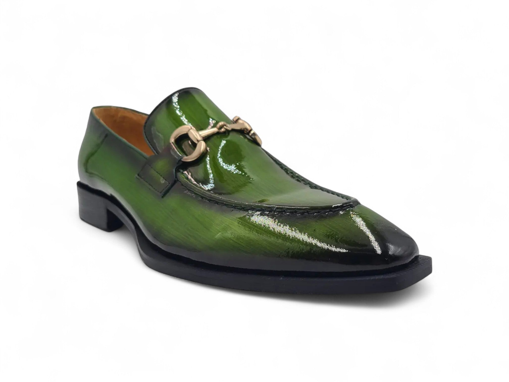 Patent Leather Buckle Loafer