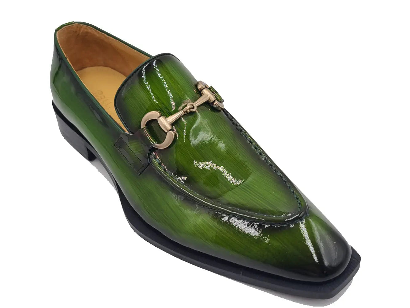 Patent Leather Buckle Loafer Carrucci