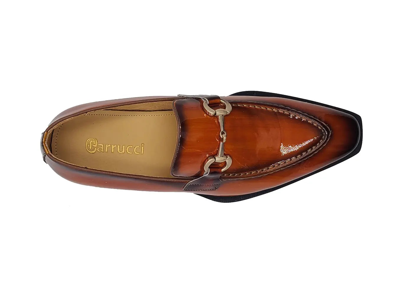 Patent Leather Buckle Loafer Carrucci