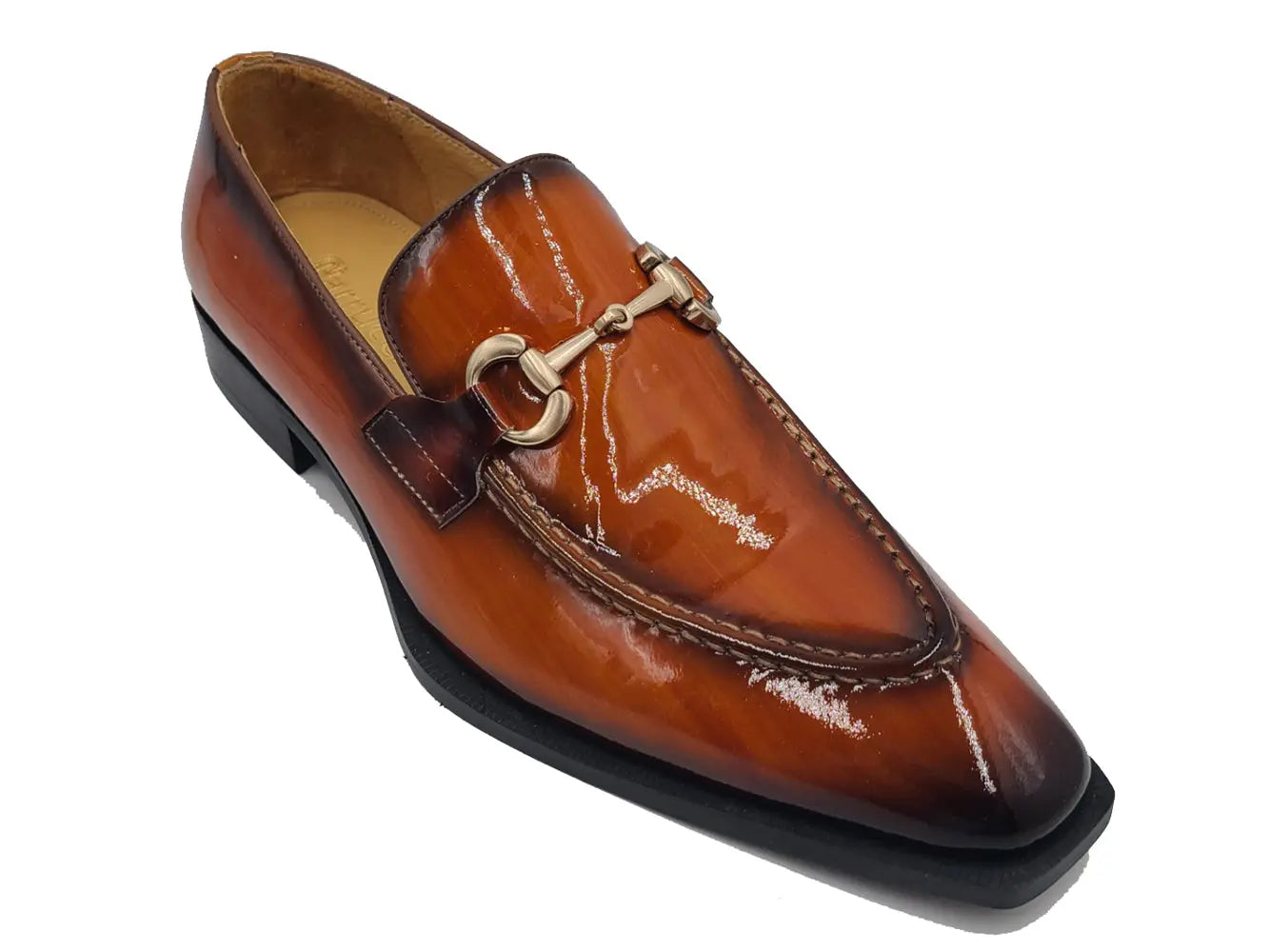 Patent Leather Buckle Loafer Carrucci