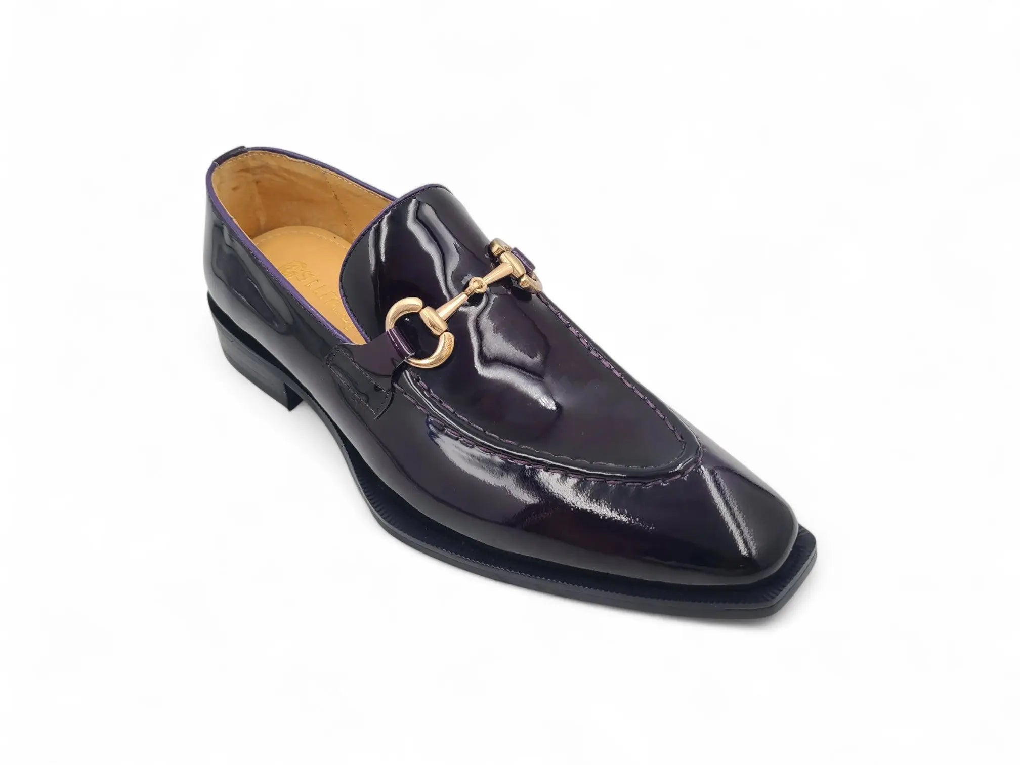Patent Leather Buckle Loafer Carrucci