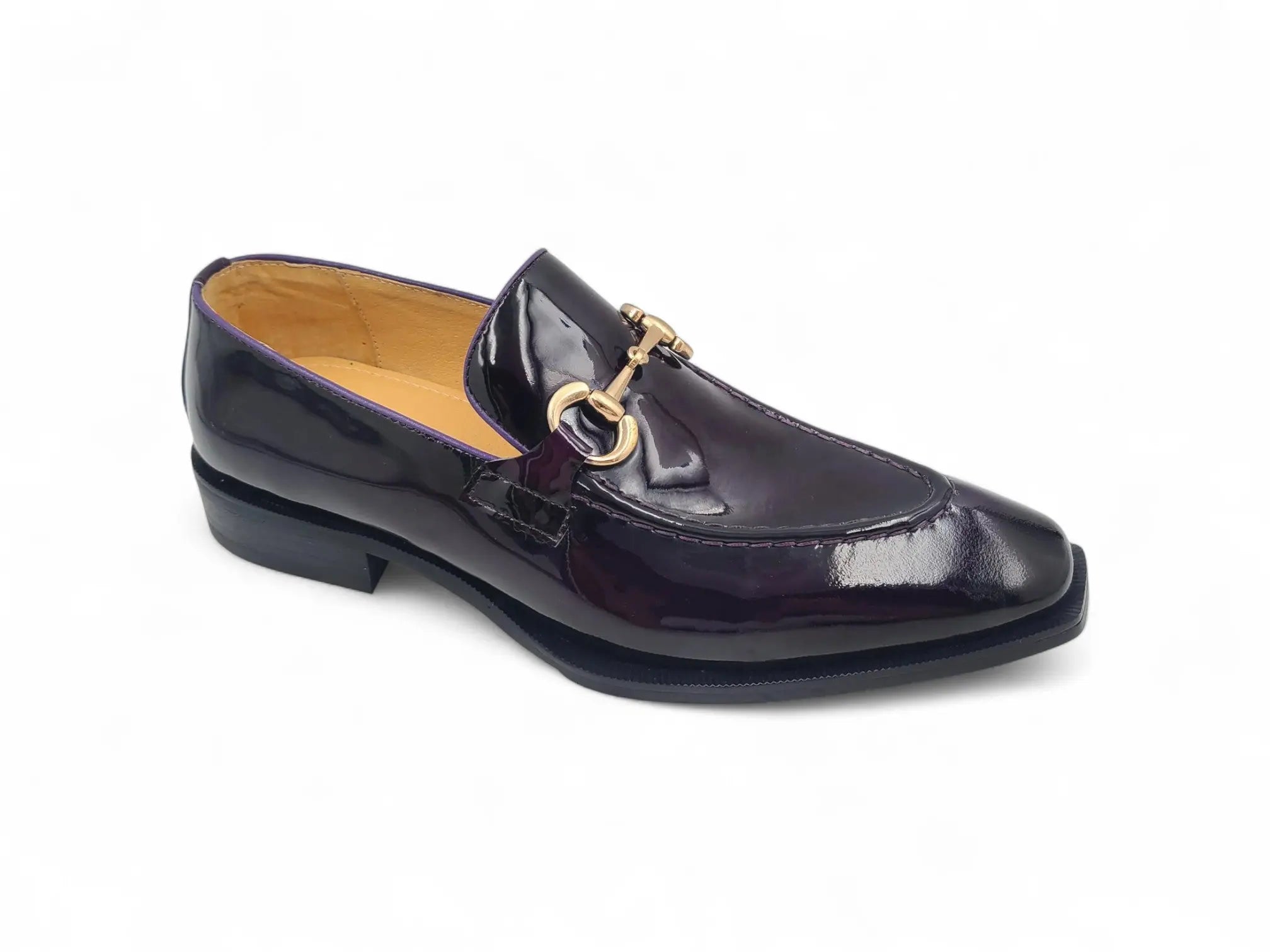 Patent Leather Buckle Loafer Carrucci