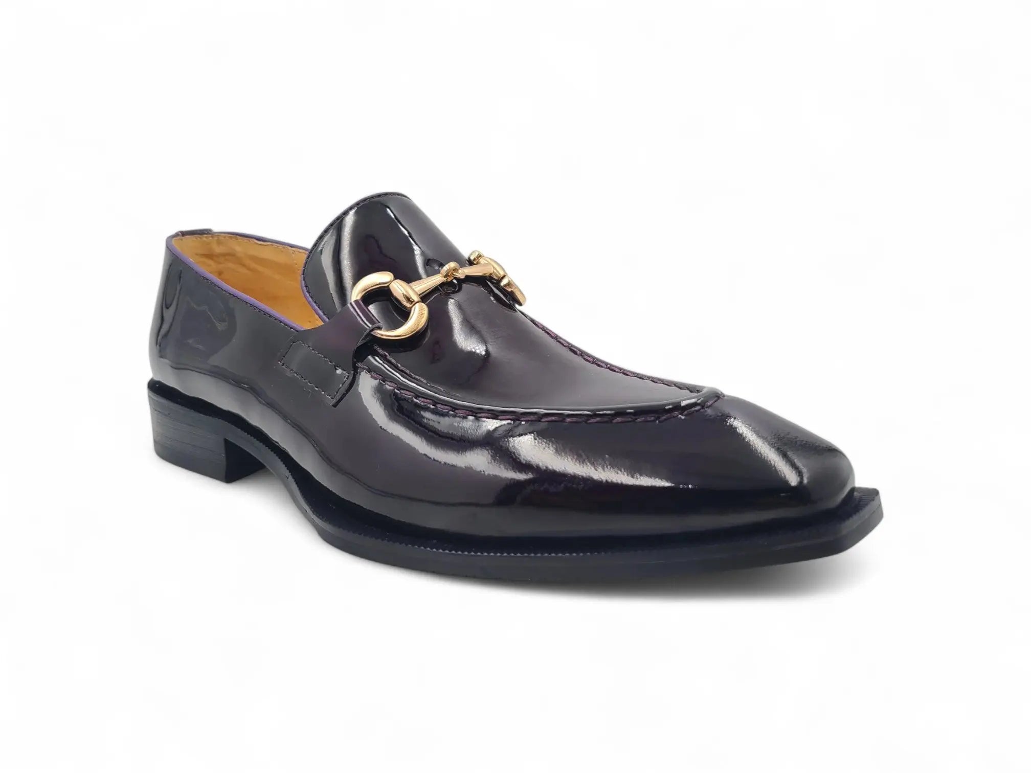 Patent Leather Buckle Loafer Carrucci