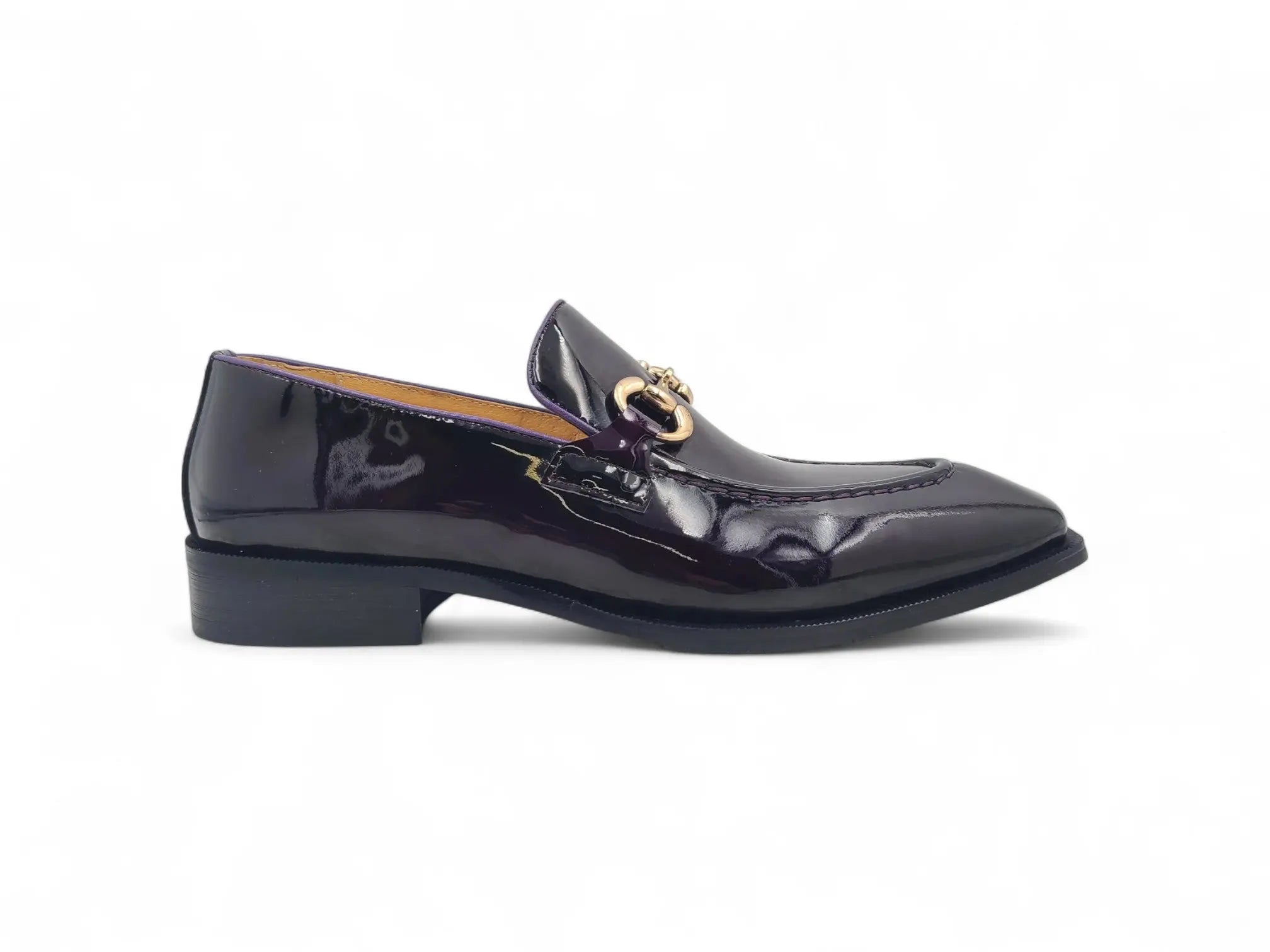 Patent Leather Buckle Loafer Carrucci