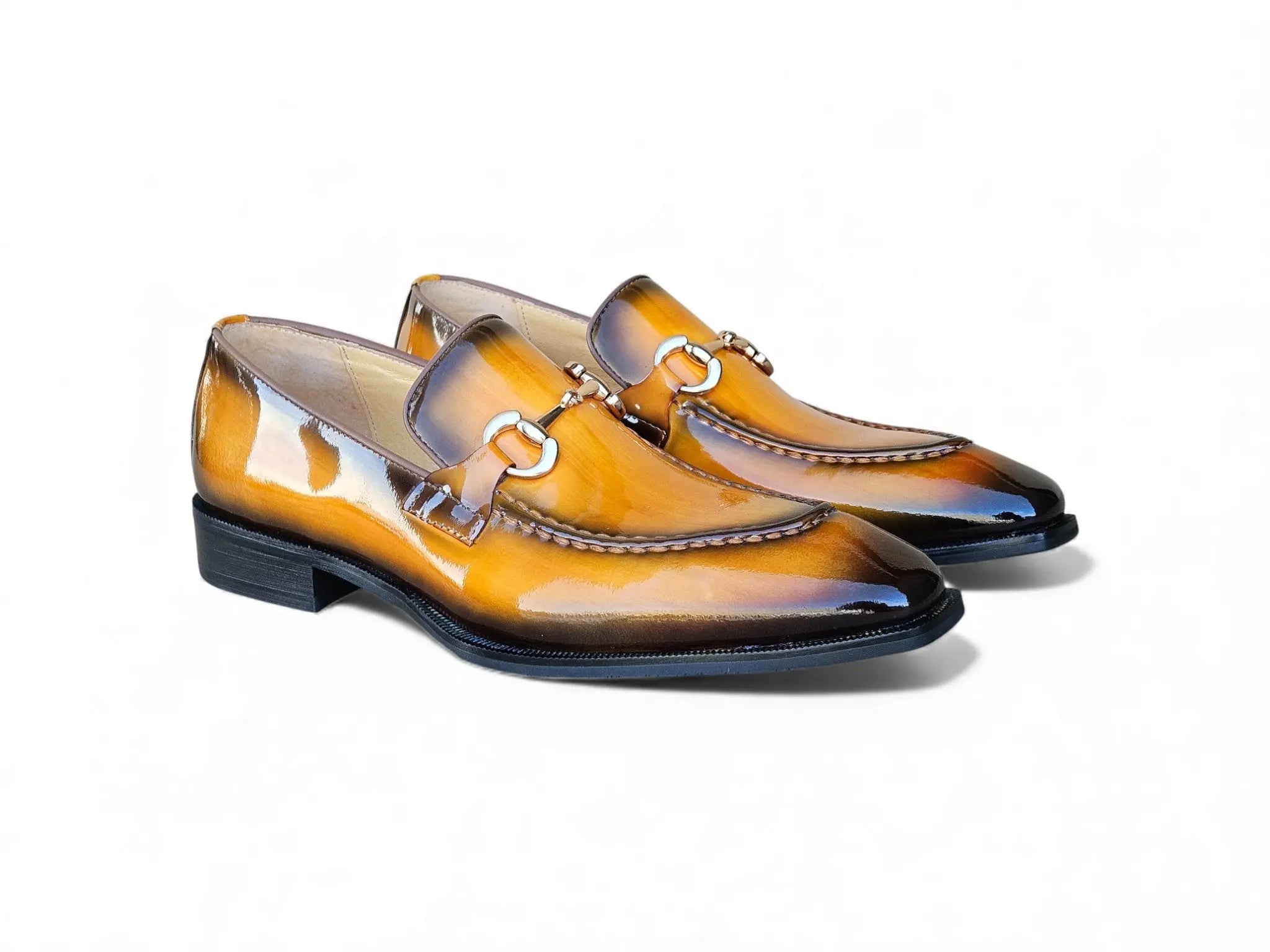 Patent Leather Buckle Loafer Carrucci