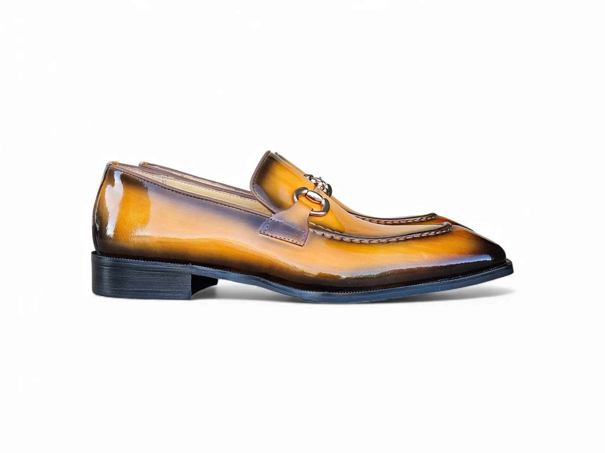Patent Leather Buckle Loafer Carrucci