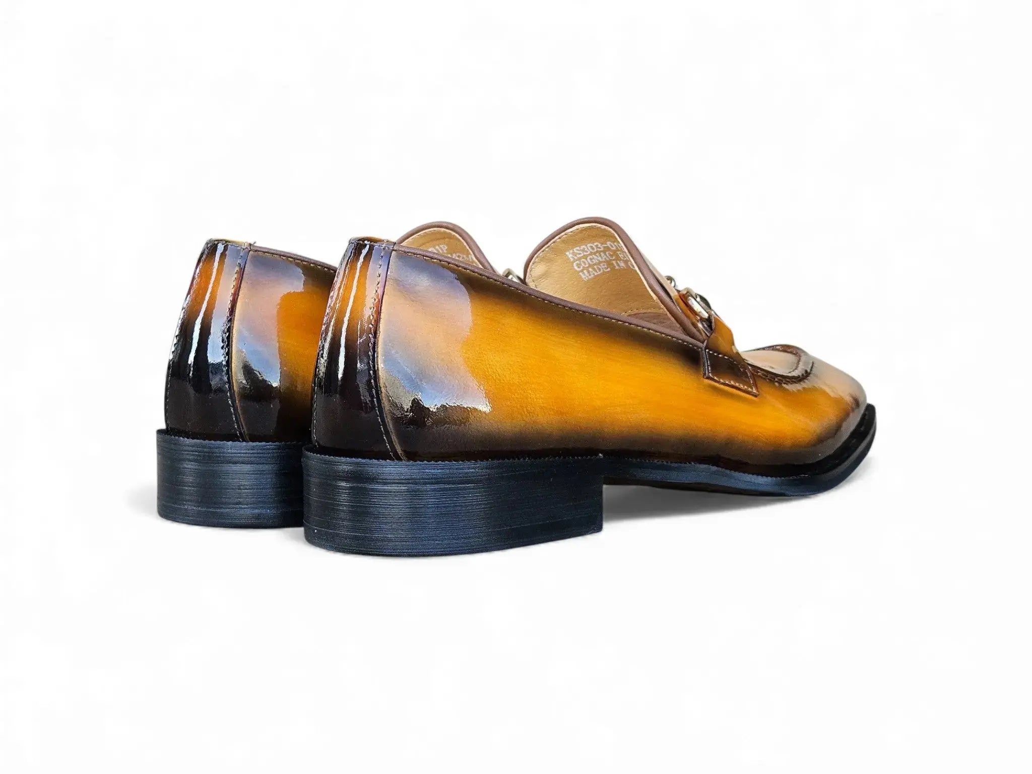 Patent Leather Buckle Loafer Carrucci