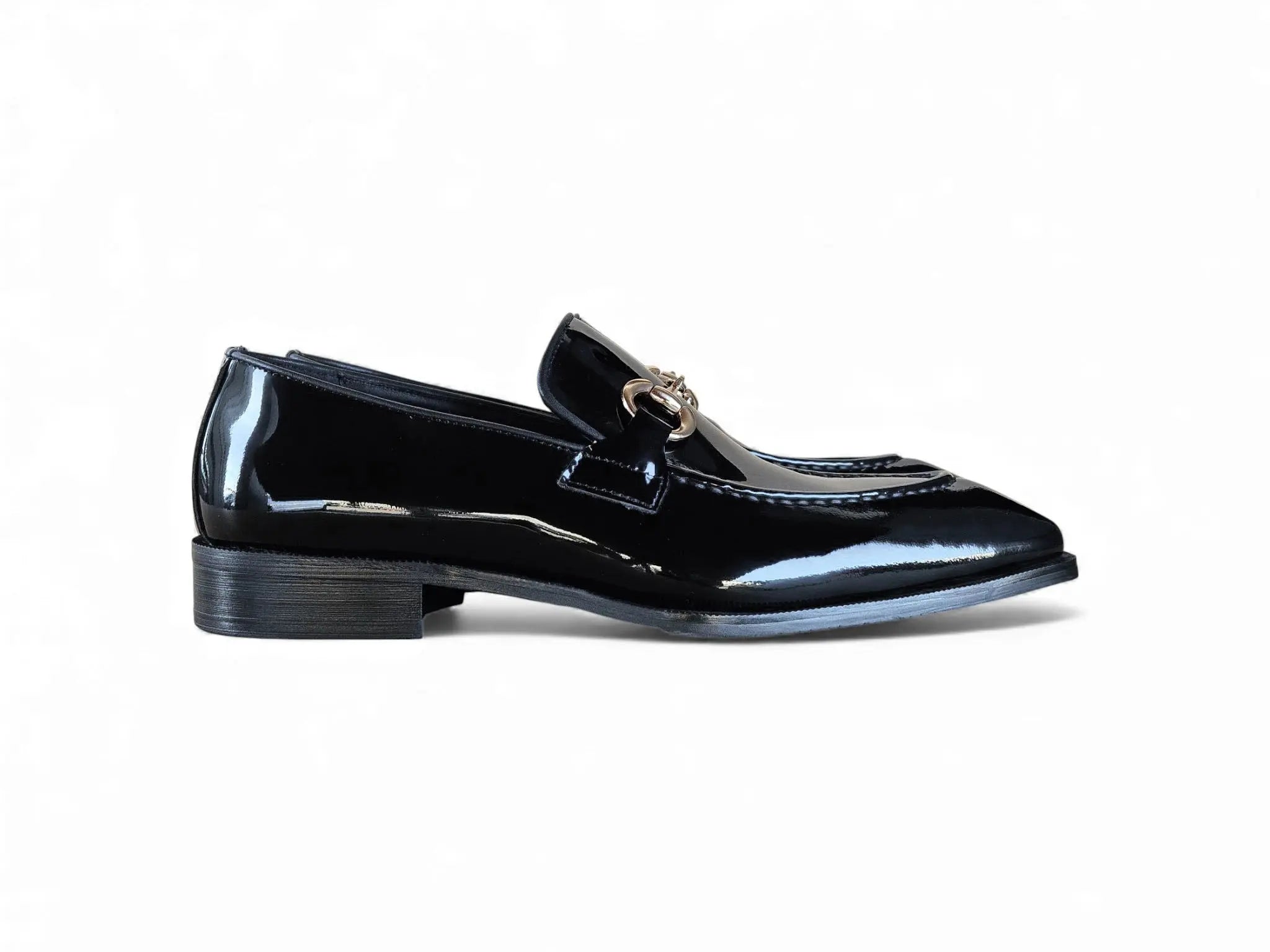 Patent Leather Buckle Loafer Carrucci