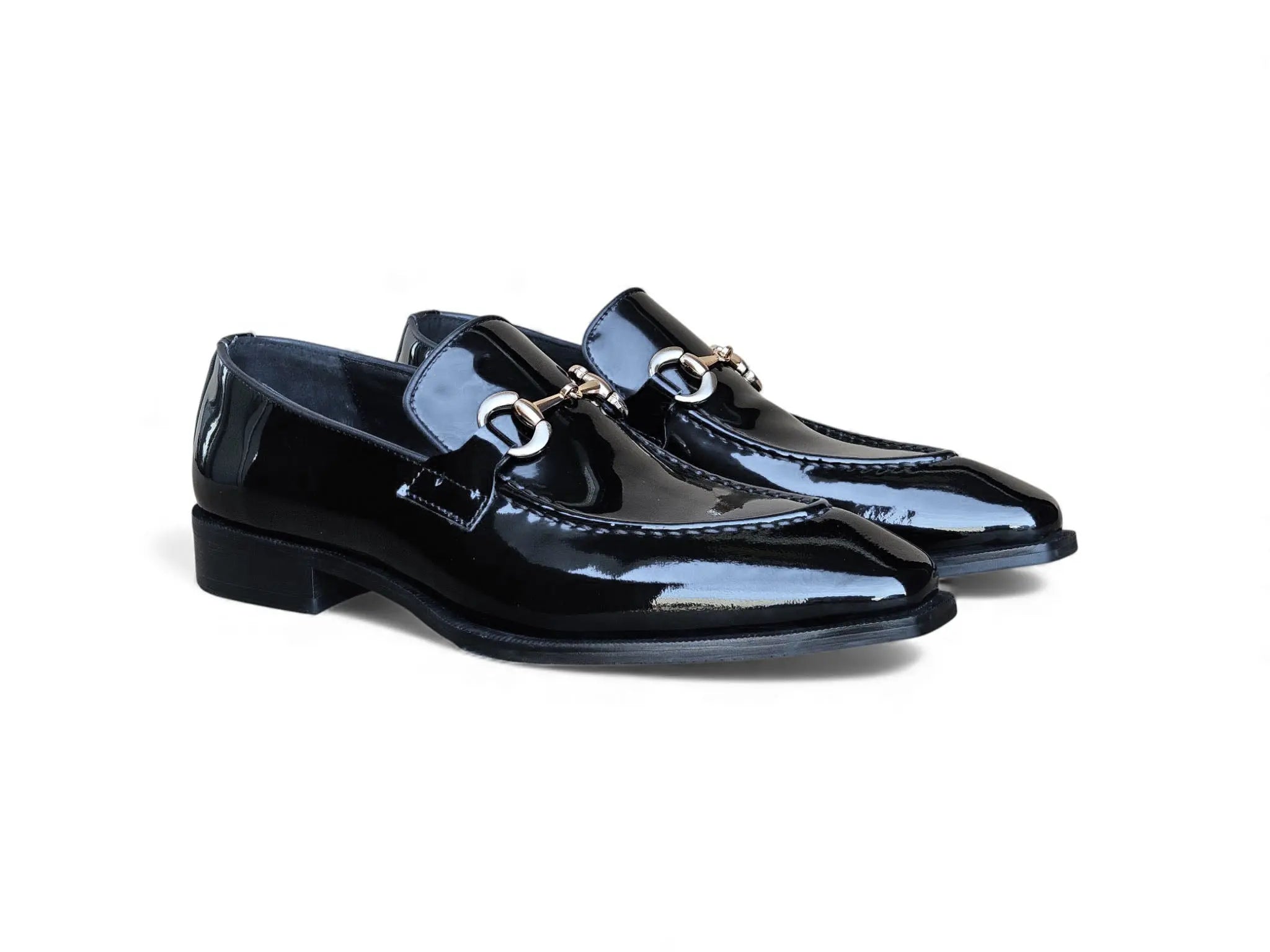 Patent Leather Buckle Loafer Carrucci