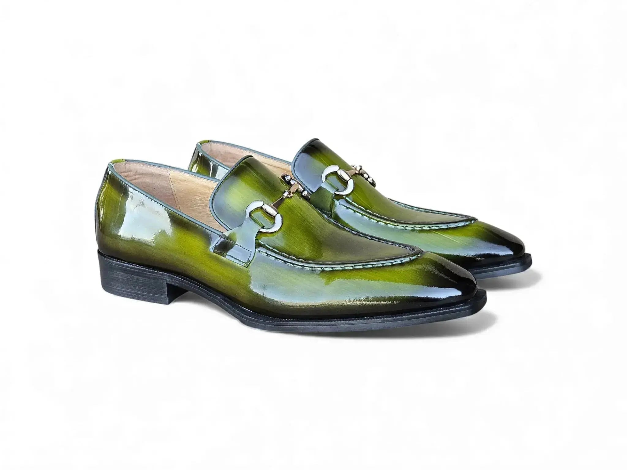 Patent Leather Buckle Loafer Carrucci