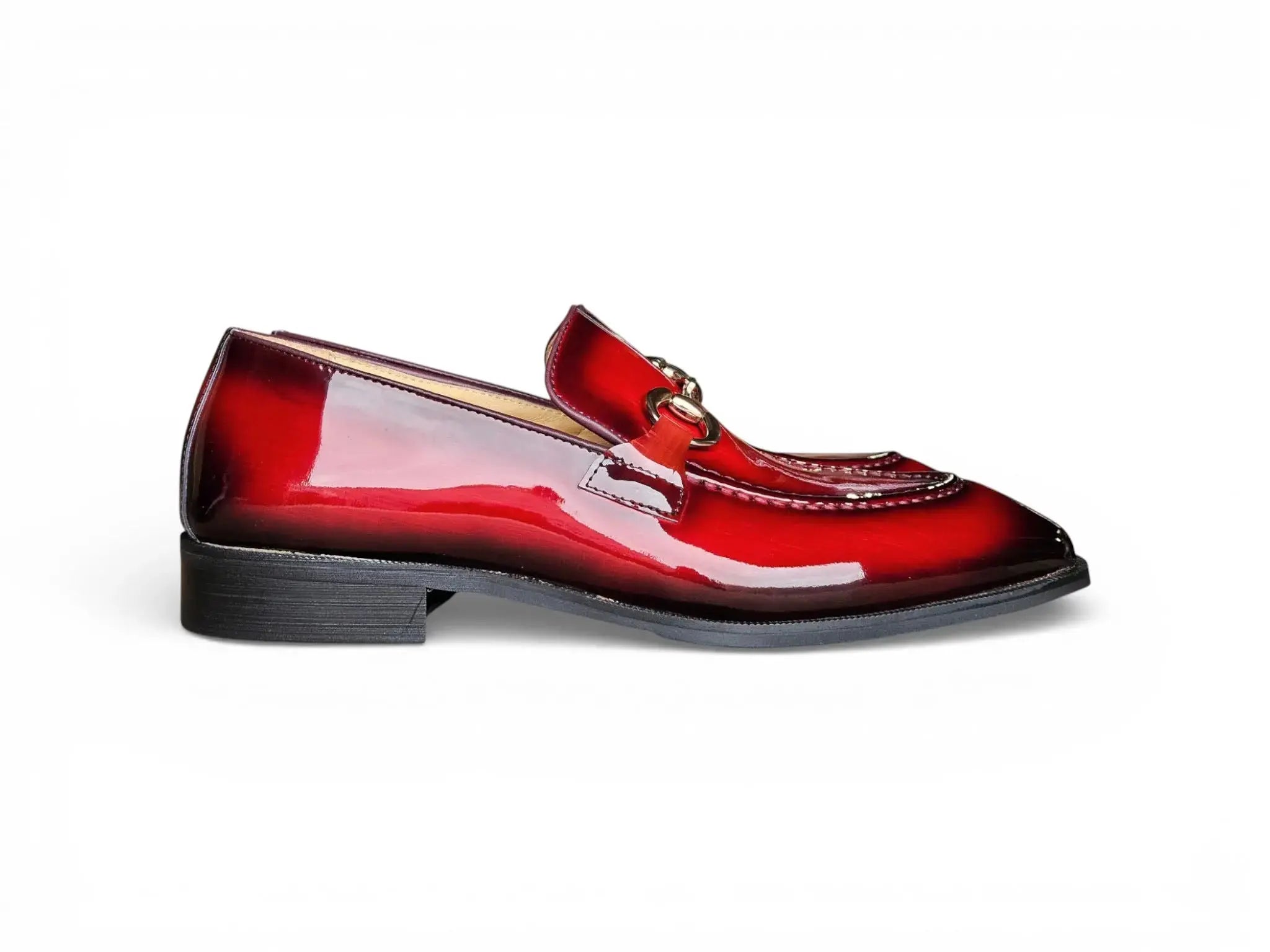 Patent Leather Buckle Loafer Carrucci