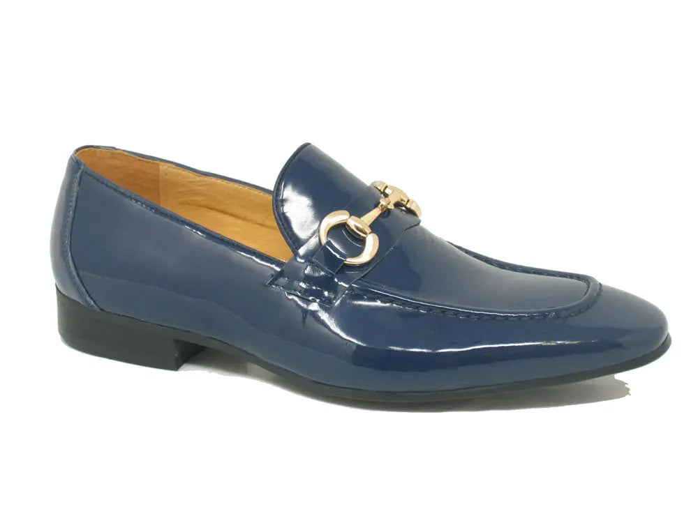 Patent Leather Horse Bit Loafer Carrucci