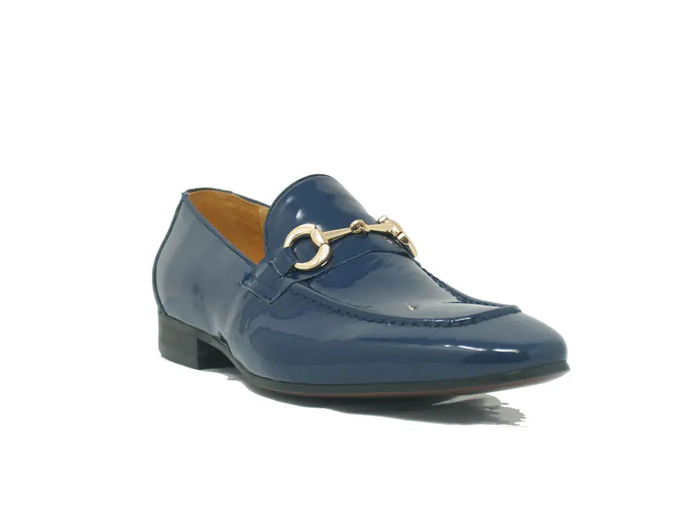 Patent Leather Horse Bit Loafer Carrucci