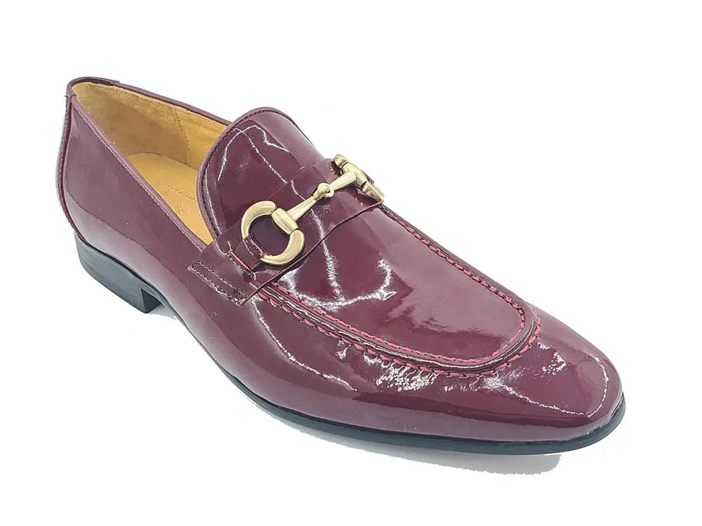 Patent Leather Horse Bit Loafer Carrucci