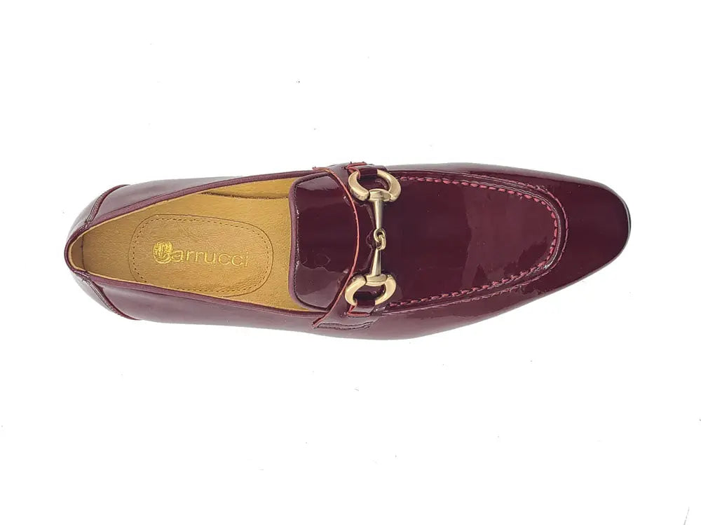 Patent Leather Horse Bit Loafer Carrucci