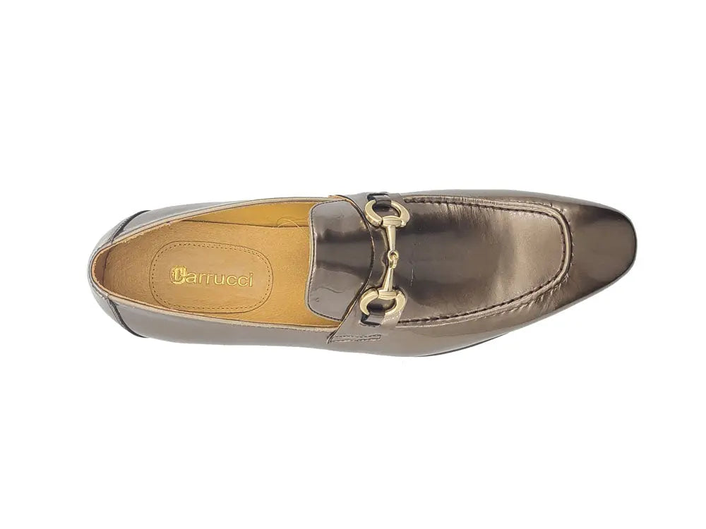 Patent Leather Horse Bit Loafer Carrucci