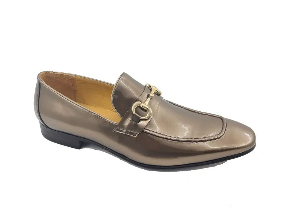 Patent Leather Horse Bit Loafer Carrucci