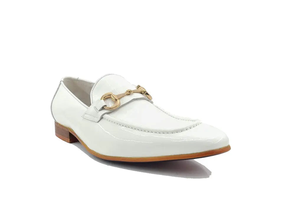 Patent Leather Horse Bit Loafer Carrucci