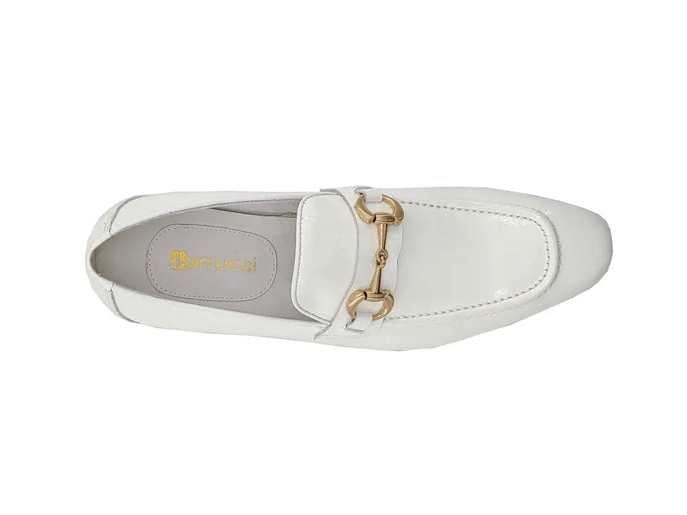 Patent Leather Horse Bit Loafer Carrucci