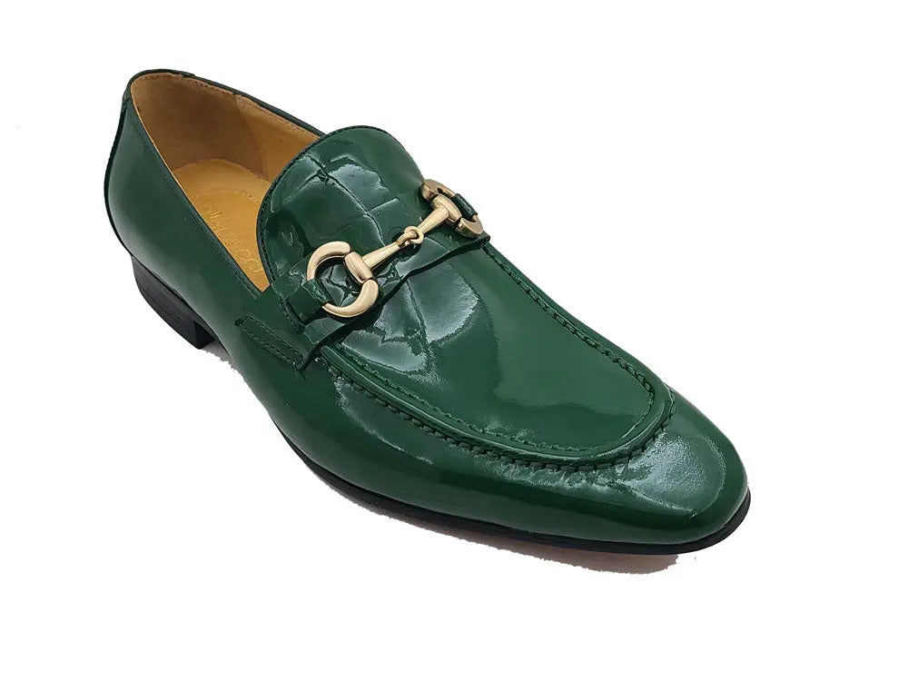 Patent Leather Horse Bit Loafer Carrucci