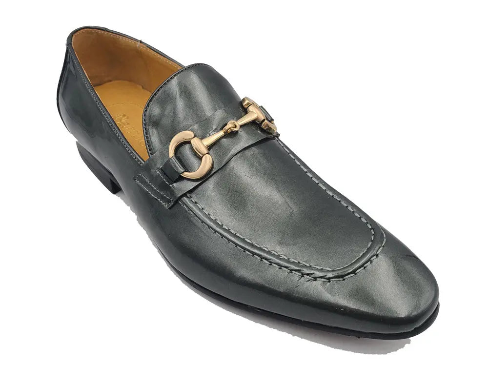 Patent Leather Horse Bit Loafer Carrucci