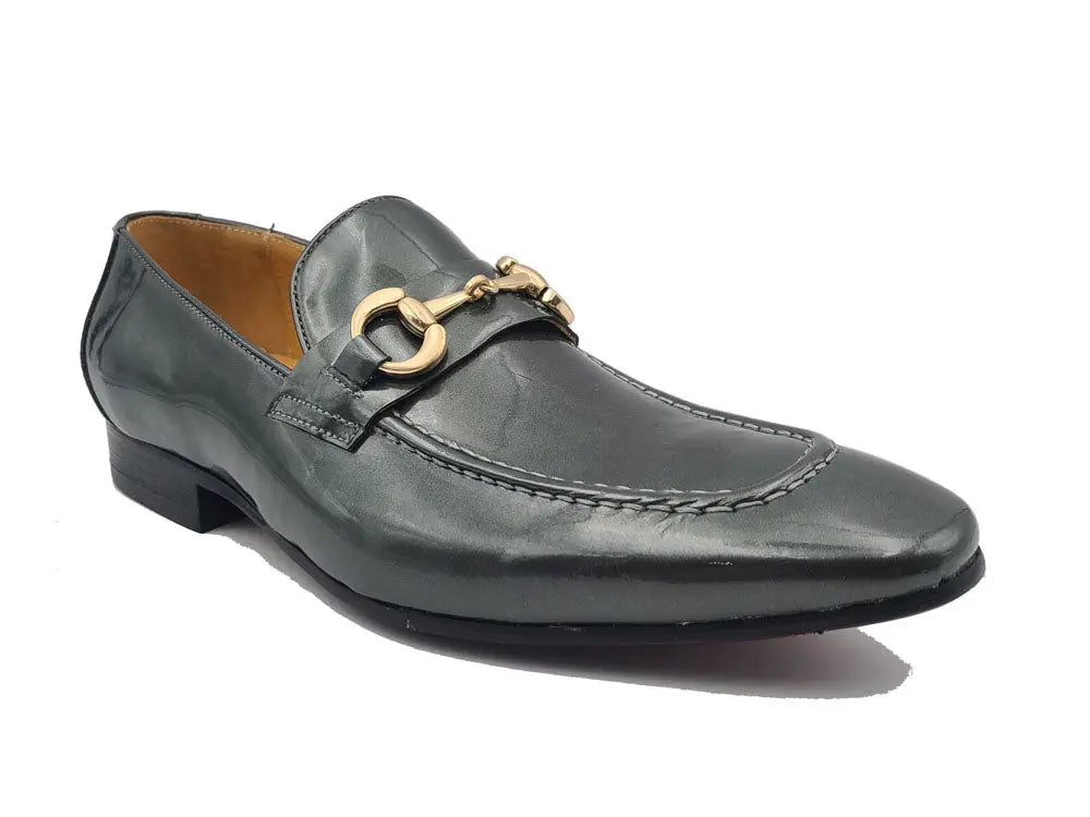 Patent Leather Horse Bit Loafer Carrucci