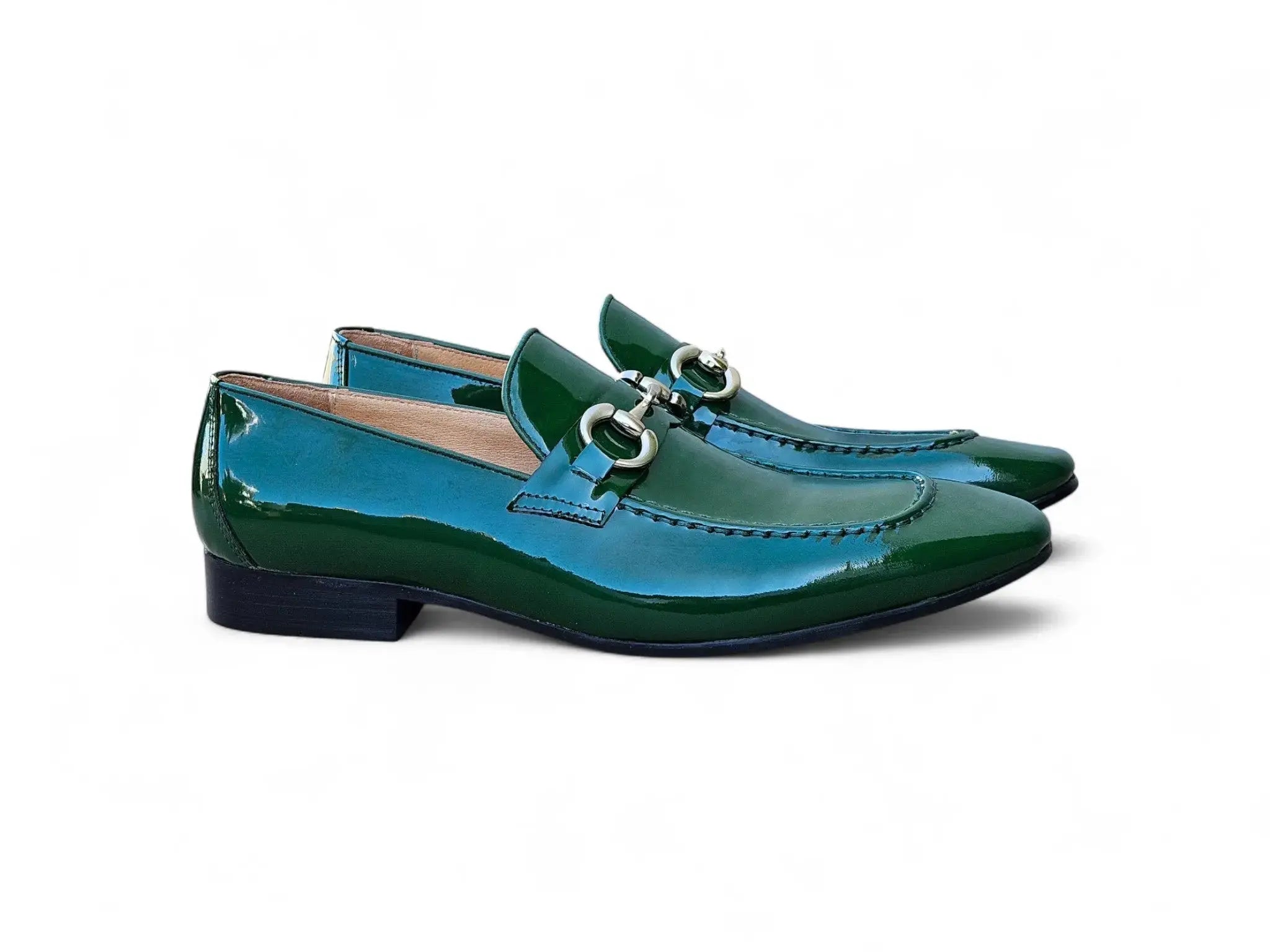 Patent Leather Horse Bit Loafer Carrucci