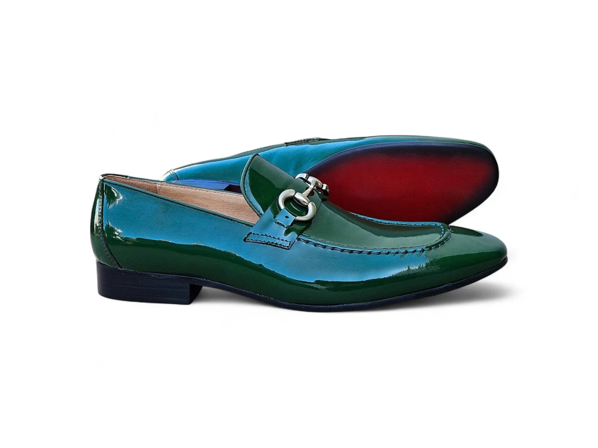 Patent Leather Horse Bit Loafer Carrucci