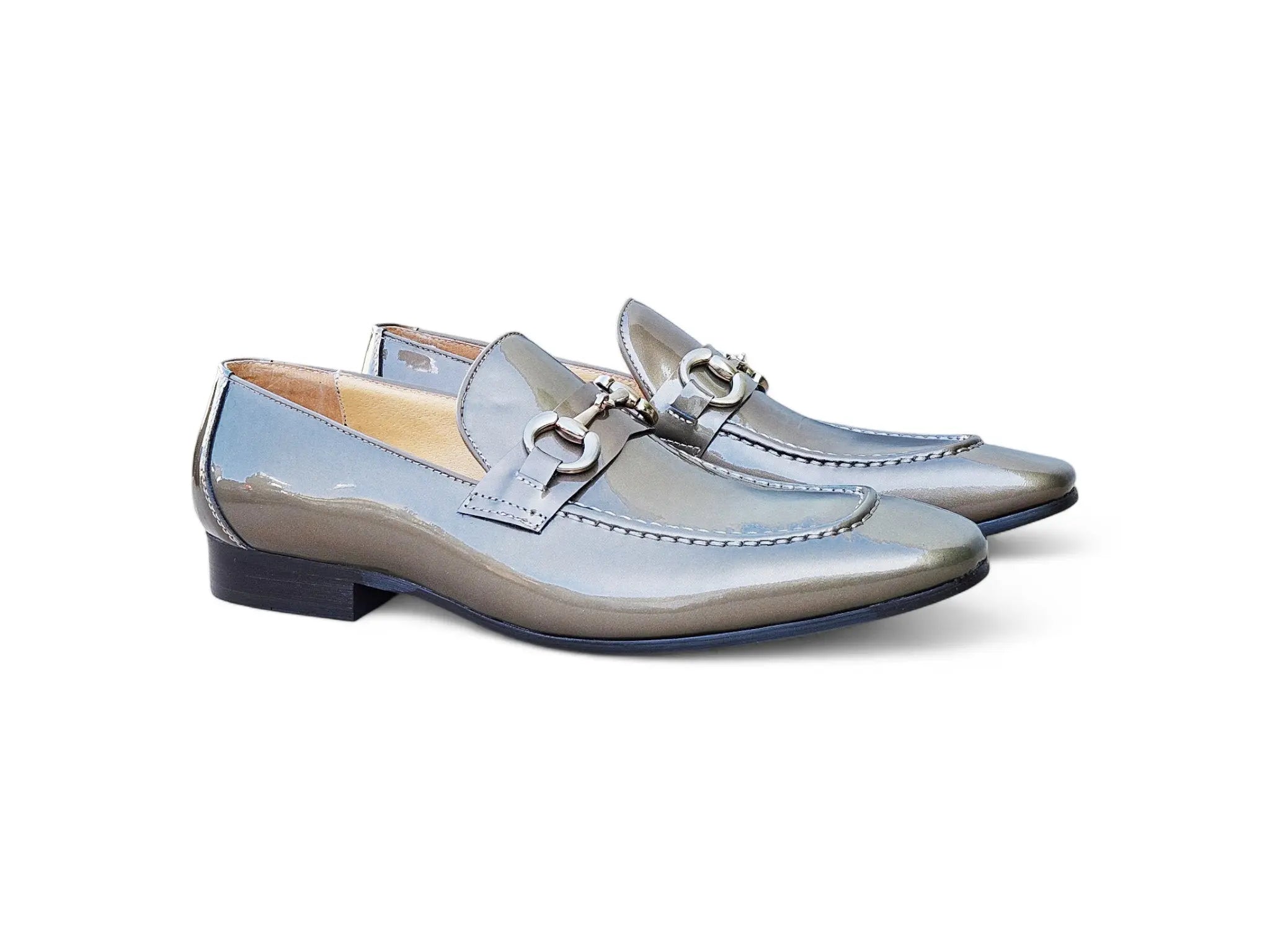 Patent Leather Horse Bit Loafer Carrucci