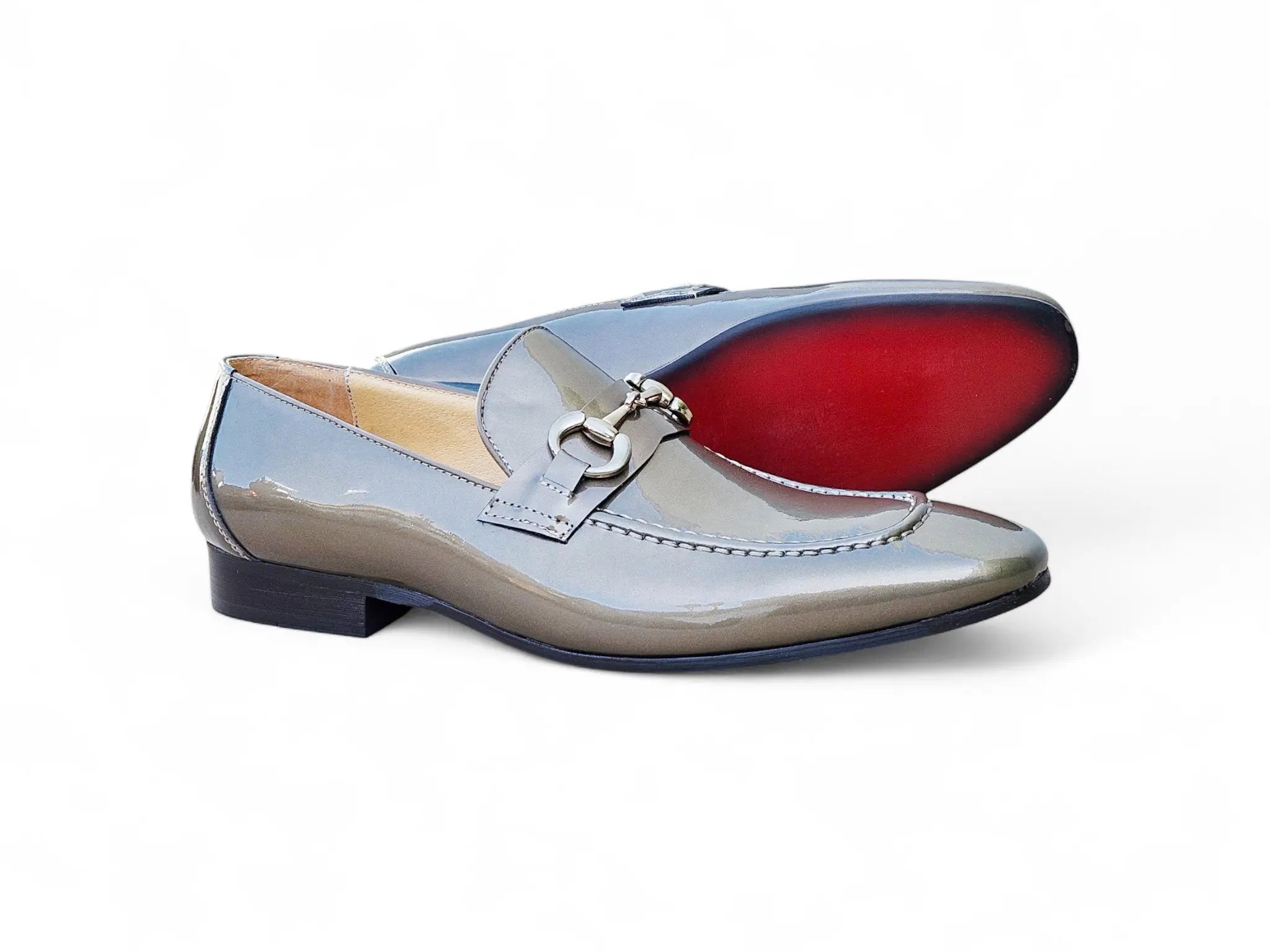 Patent Leather Horse Bit Loafer Carrucci