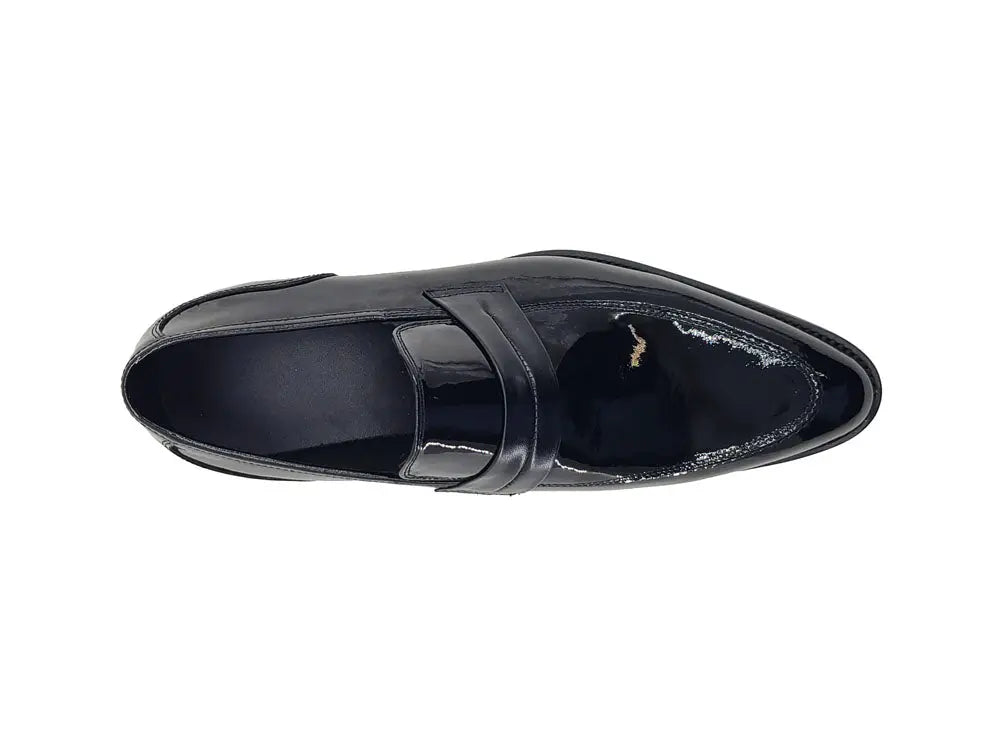 Patent Leather Tuxedo Penny Loafer Carrucci