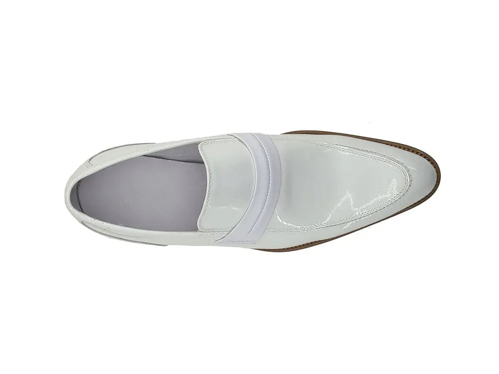 Patent Leather Tuxedo Penny Loafer Carrucci