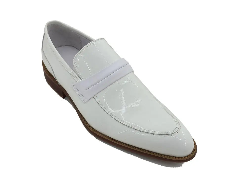 Patent Leather Tuxedo Penny Loafer Carrucci