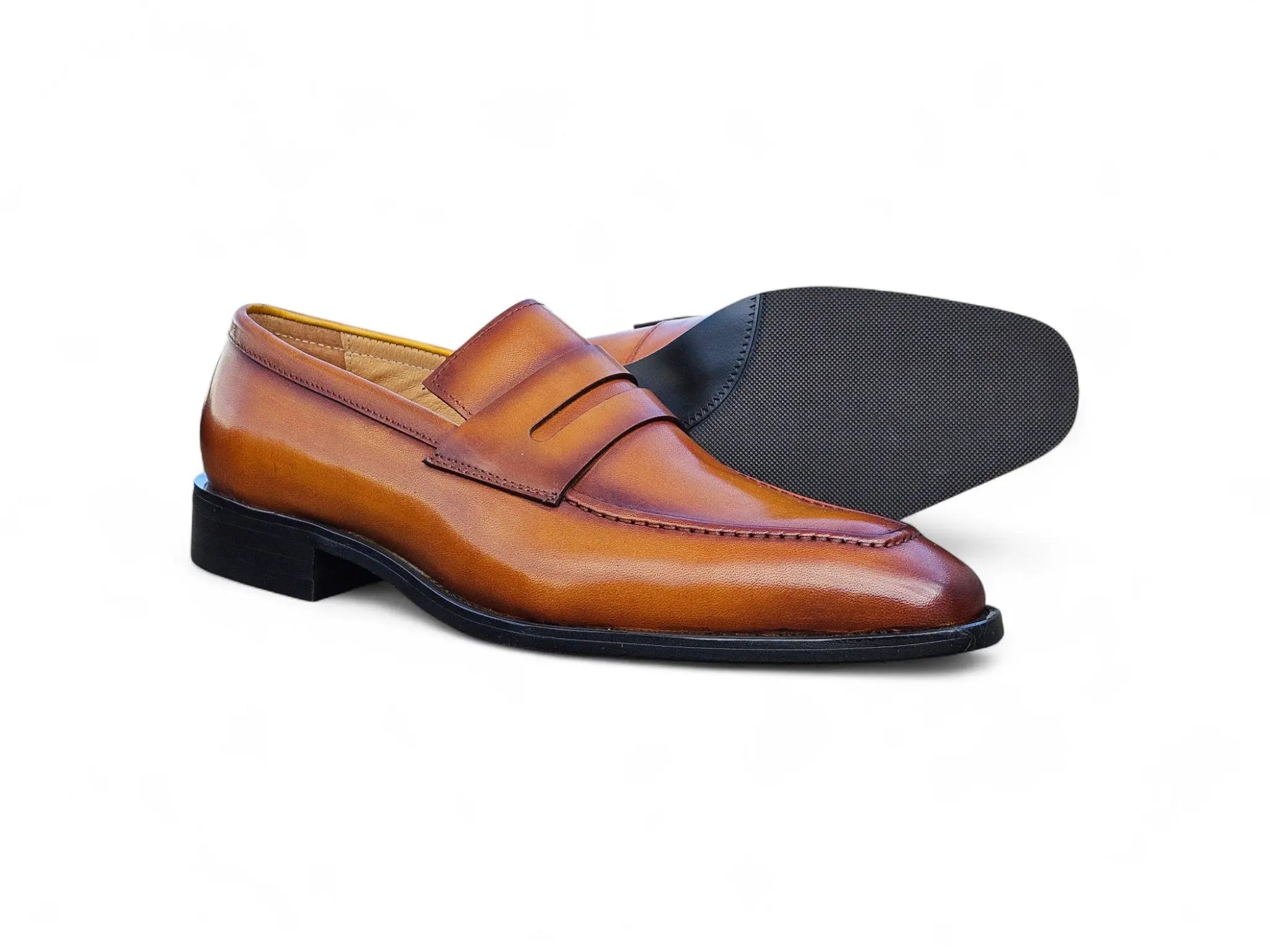 Patina Finished Penny Loafer Carrucci