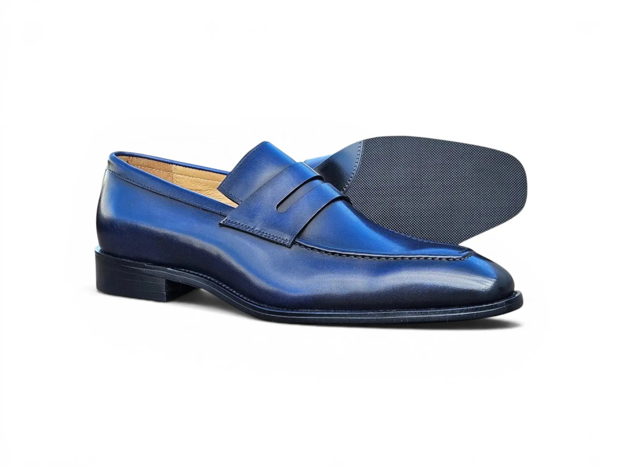 Patina Finished Penny Loafer Carrucci