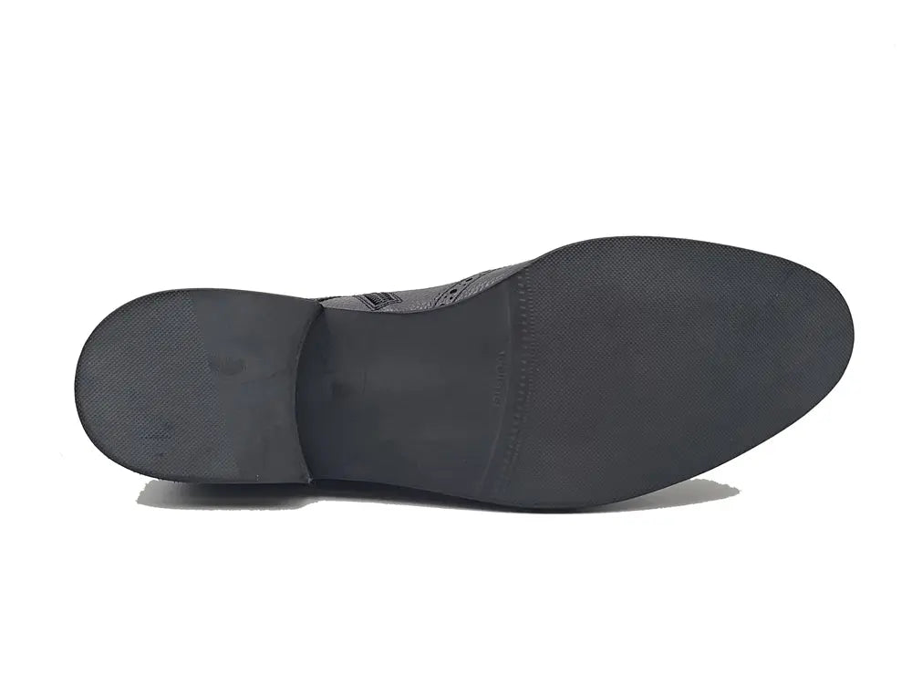 Pebble Leather lace-up boot with lightweight sole Carrucci