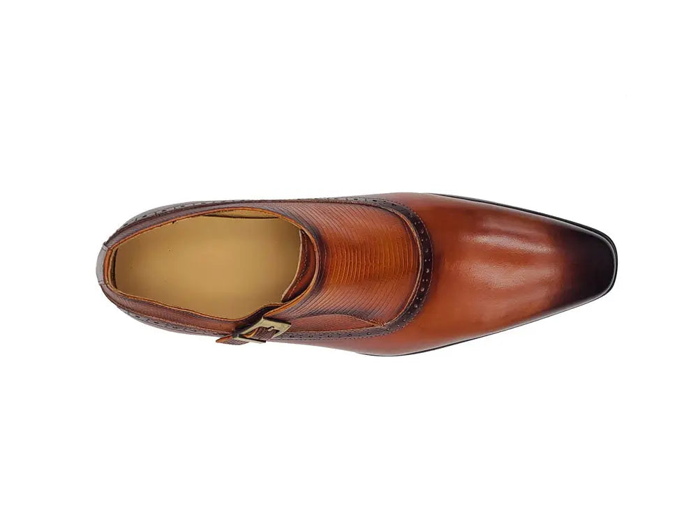 Plain Toe Single Monk Loafer Carrucci