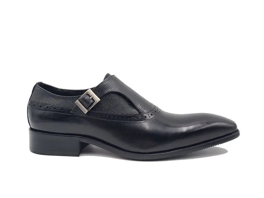 Plain Toe Single Monk Loafer Carrucci