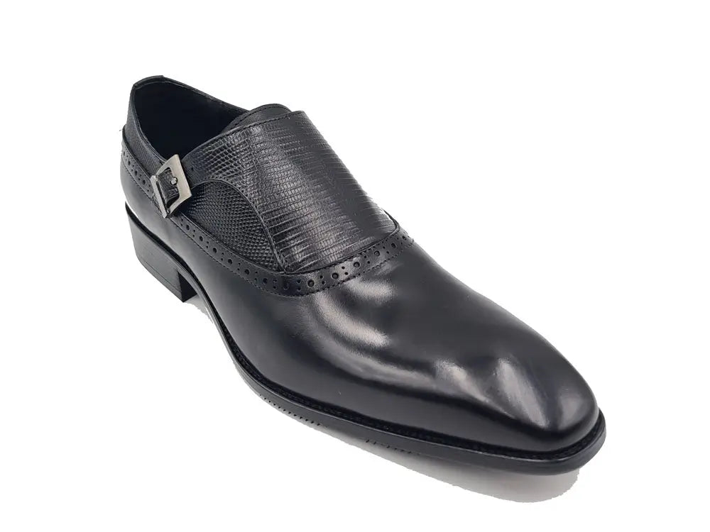 Plain Toe Single Monk Loafer Carrucci