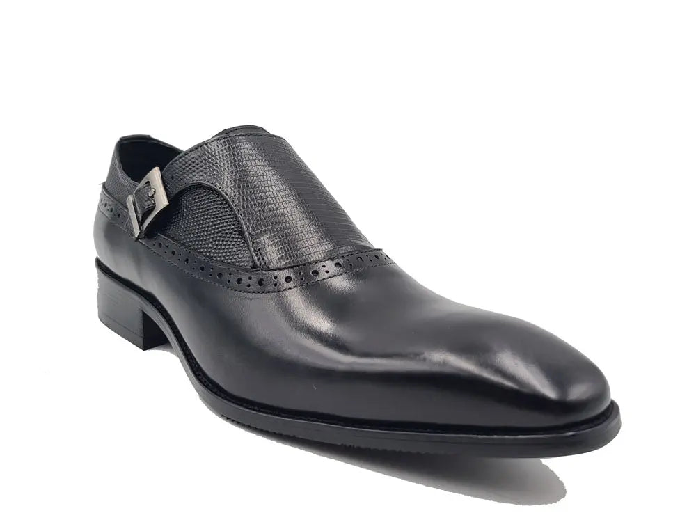 Plain Toe Single Monk Loafer Carrucci