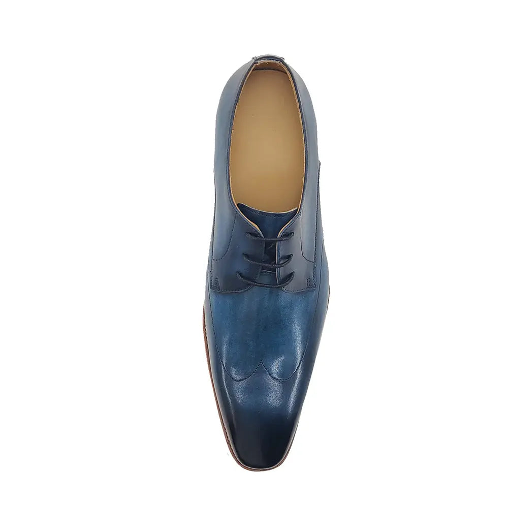 Plain Toe Wing-tip Stitching Blucher style Oxford Carrucci