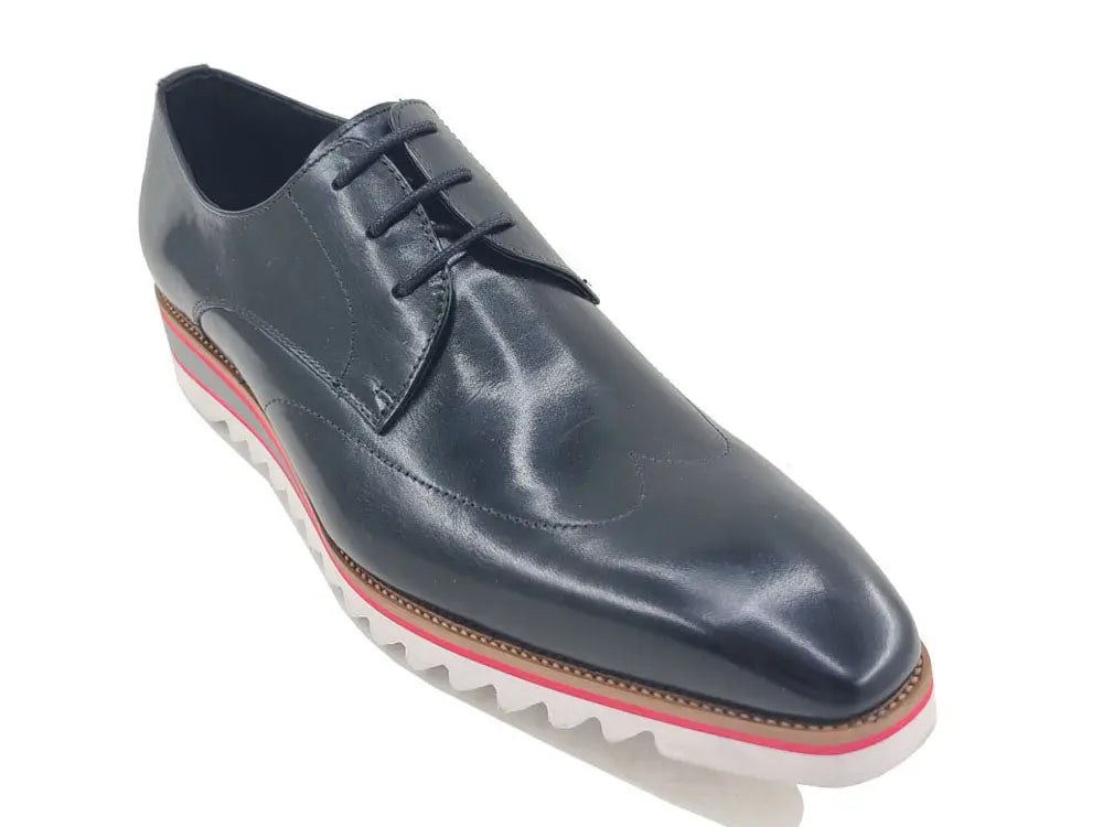 Plain Toe Wing-tip Stitching Blucher style Oxford Carrucci