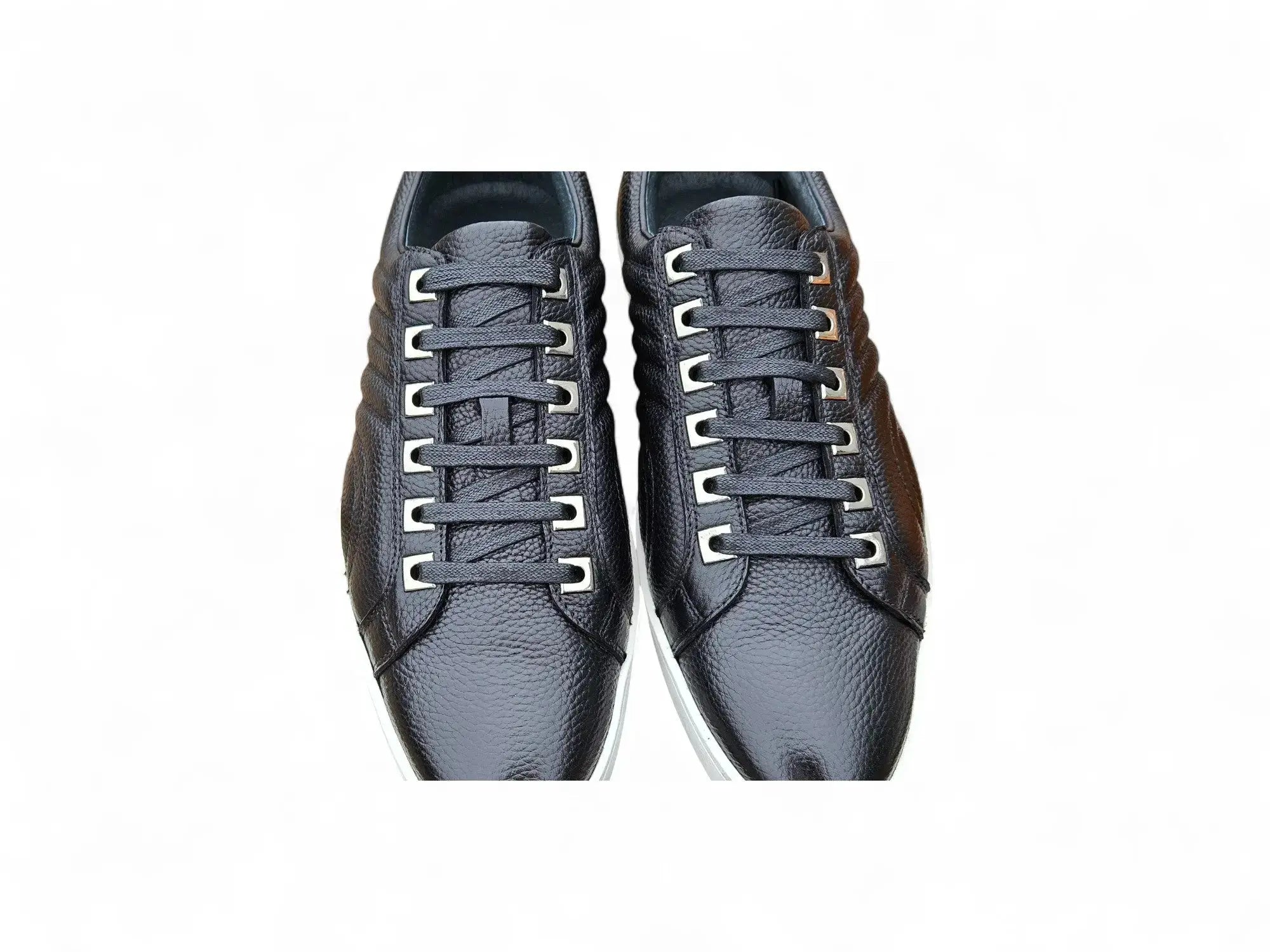 Primo Hand Burnished Leather Sneakers Carrucci