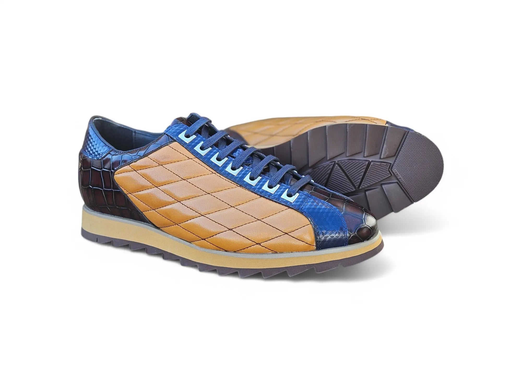 Quilted Leather Sneaker Carrucci