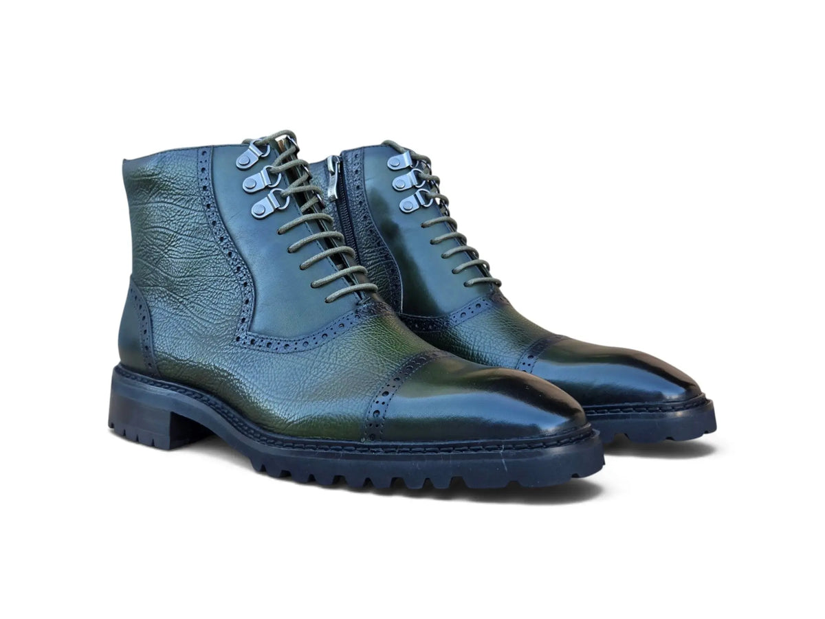 Ridge Men’s Cap Toe Lug Sole Boot Carrucci