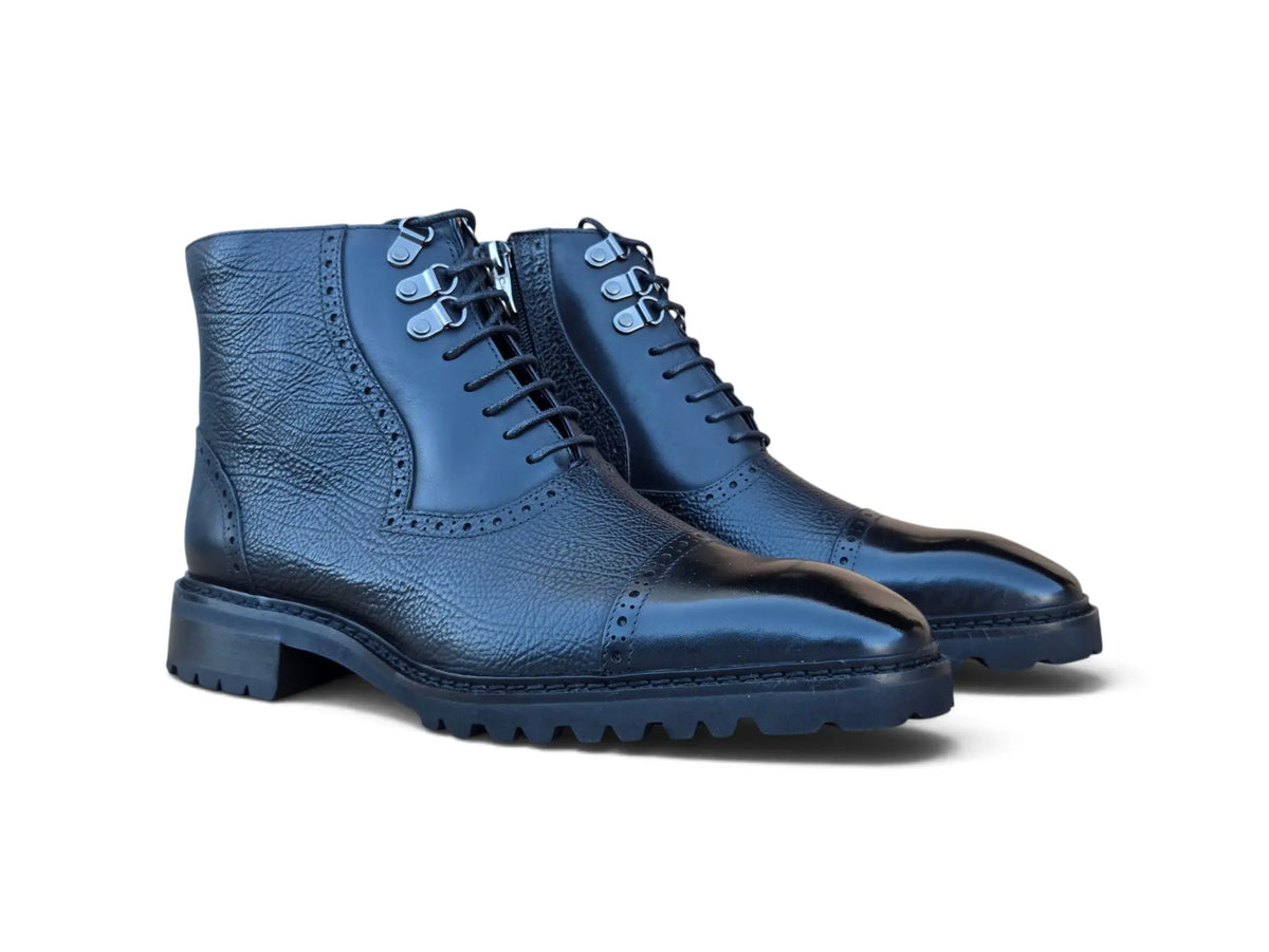 Ridge Men’s Cap Toe Lug Sole Boot Carrucci
