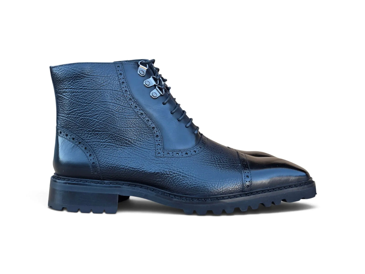 Ridge Men’s Cap Toe Lug Sole Boot Carrucci