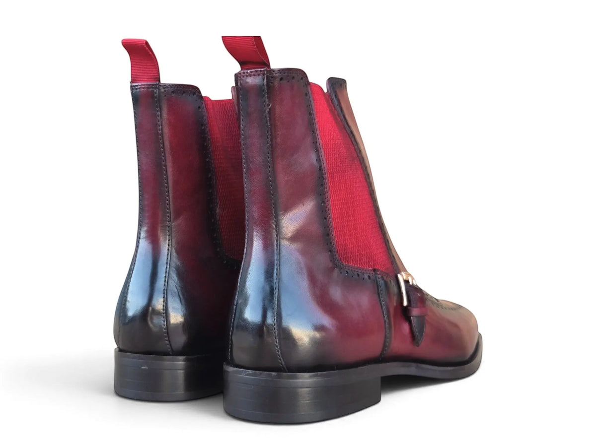 Rocco Burnished Leather Chelsea Boot Carrucci