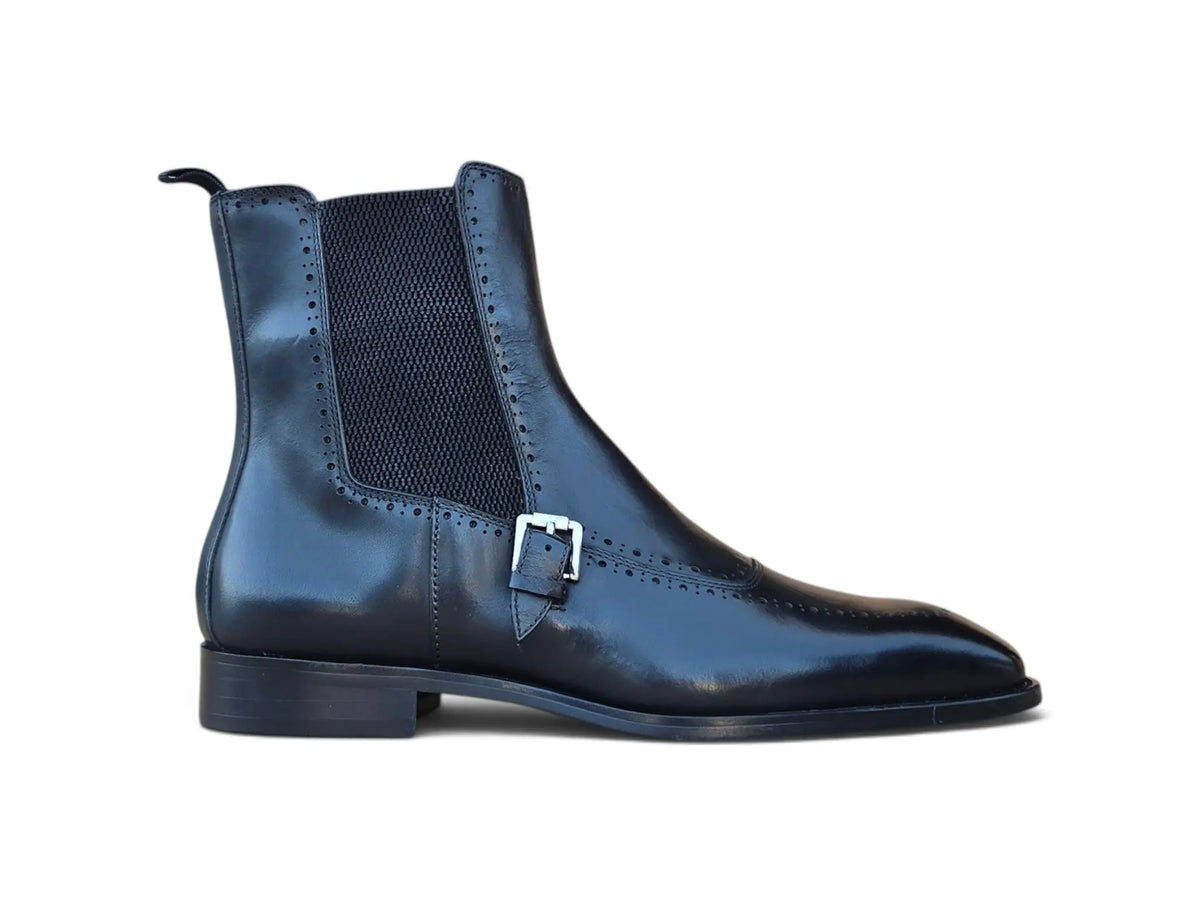 Rocco Burnished Leather Chelsea Boot Carrucci