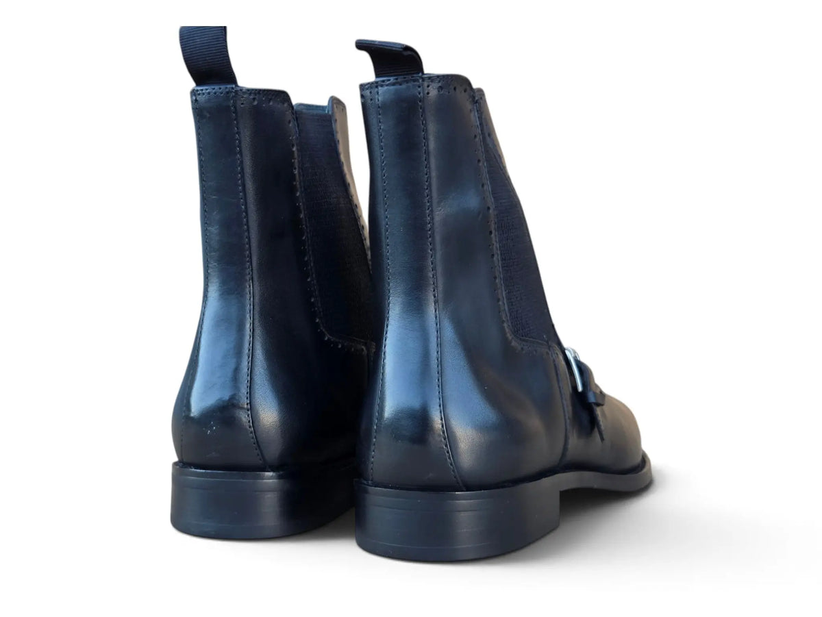Rocco Burnished Leather Chelsea Boot Carrucci